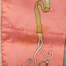 HERMES Carre 90 Scarf ""ORBIS AUSTRALIS DULCES EXUVIAE"" Silk Pink Auth BA5385-14