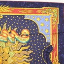 HERMES Carre 90 Scarf ""CARPE DIEM"" Silk Navy Auth BA5387-4
