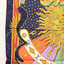 HERMES Carre 90 Scarf ""CARPE DIEM"" Silk Navy Auth BA5387-5