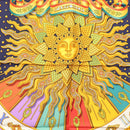 HERMES Carre 90 Scarf ""CARPE DIEM"" Silk Navy Auth BA5387-6