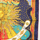 HERMES Carre 90 Scarf ""CARPE DIEM"" Silk Navy Auth BA5387-7