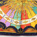 HERMES Carre 90 Scarf ""CARPE DIEM"" Silk Navy Auth BA5387-9