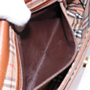 Burberrys Shoulder Bag Leather Brown Gold Auth BA5389-12