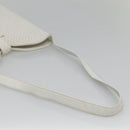 BALLY Quilted Shoulder Bag Leather White Gold Auth BA5391-7