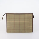 Burberrys Dior Honeycomb Nova Check Bag Canvas 2Set Beige Black Auth BA5392-10