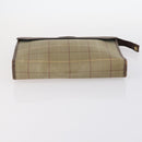 Burberrys Dior Honeycomb Nova Check Bag Canvas 2Set Beige Black Auth BA5392-13