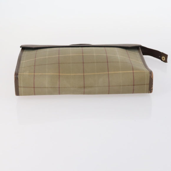 Burberrys Dior Honeycomb Nova Check Bag Canvas 2Set Beige Black Auth BA5392