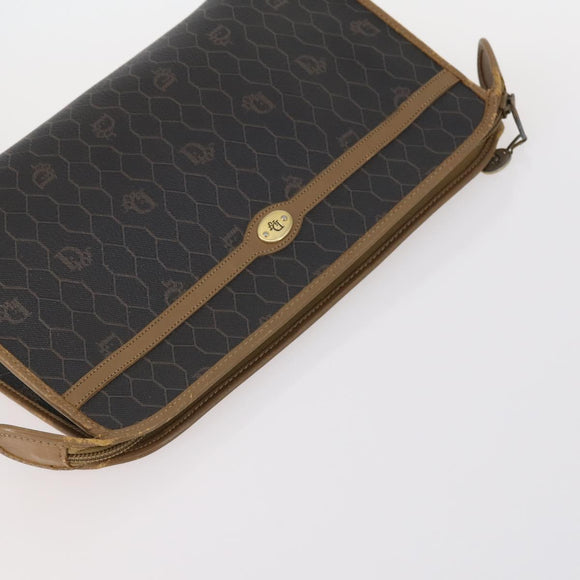 Burberrys Dior Honeycomb Nova Check Bag Canvas 2Set Beige Black Auth BA5392