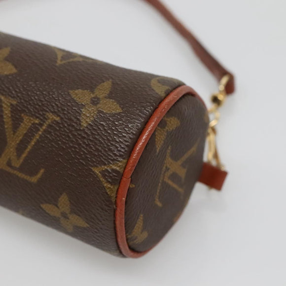 LOUIS VUITTON Monogram Papillon Pouch Vintage LV Auth BA5396