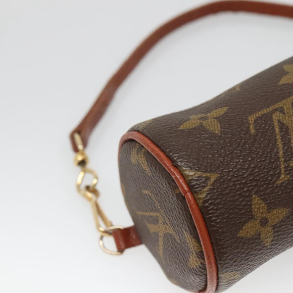 LOUIS VUITTON Monogram Papillon Pouch Vintage LV Auth BA5396