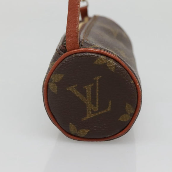 LOUIS VUITTON Monogram Papillon Pouch Vintage LV Auth BA5396