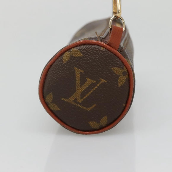 LOUIS VUITTON Monogram Papillon Pouch Vintage LV Auth BA5396