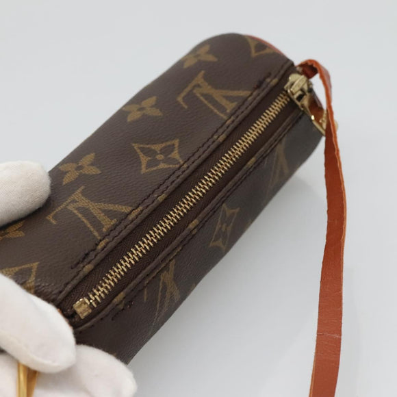 LOUIS VUITTON Monogram Papillon Pouch LV Auth BA5397