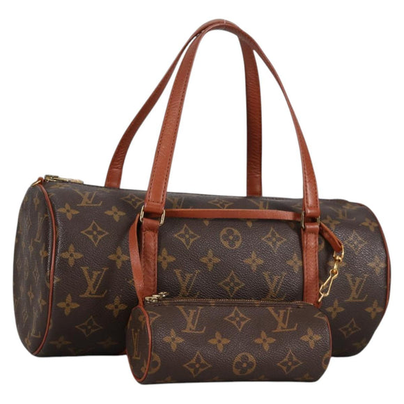 LOUIS VUITTON Monogram Papillon 30 Hand Bag M51385 LV Auth BA5399V