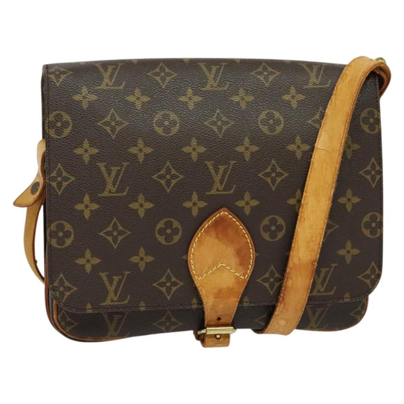 LOUIS VUITTON Monogram Cartouchiere GM Shoulder Bag M51252 LV Auth BA5403