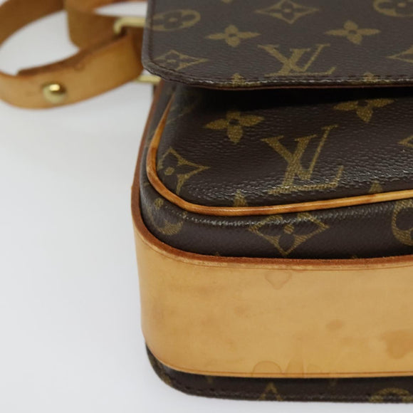 LOUIS VUITTON Monogram Cartouchiere GM Shoulder Bag M51252 LV Auth BA5403