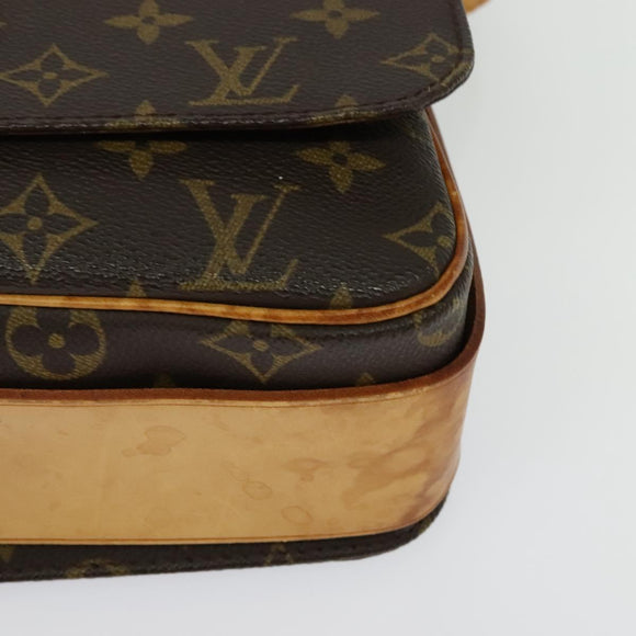 LOUIS VUITTON Monogram Cartouchiere GM Shoulder Bag M51252 LV Auth BA5403