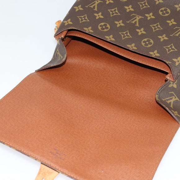 LOUIS VUITTON Monogram Cartouchiere GM Shoulder Bag M51252 LV Auth BA5403