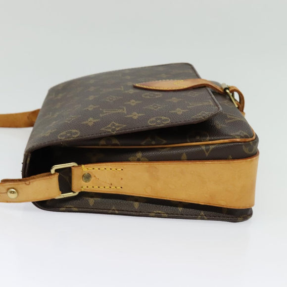 LOUIS VUITTON Monogram Cartouchiere GM Shoulder Bag M51252 LV Auth BA5403
