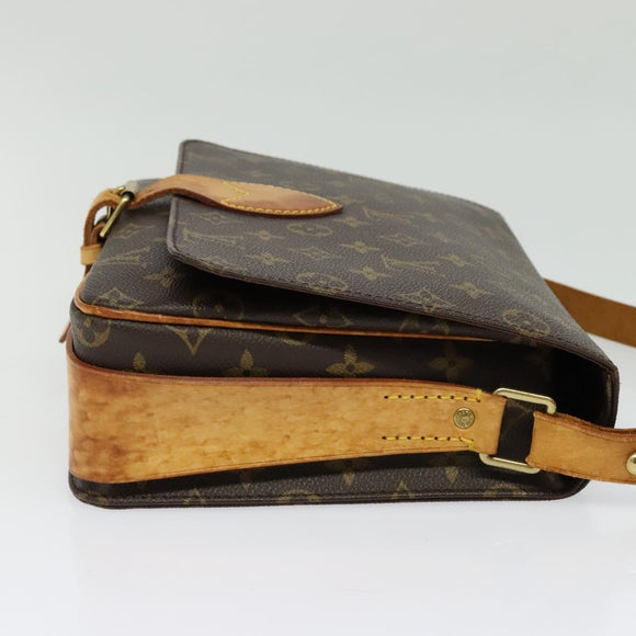 LOUIS VUITTON Monogram Cartouchiere GM Shoulder Bag M51252 LV Auth BA5403