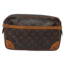 LOUIS VUITTON Monogram Compiegne 28 Clutch Bag M51845 LV Auth BA5404-13