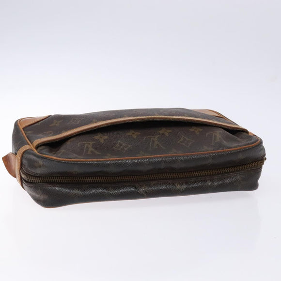 LOUIS VUITTON Monogram Compiegne 28 Clutch Bag M51845 LV Auth BA5404