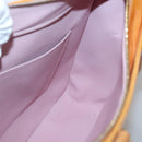LOUIS VUITTON Monogram Vernis Columbus Bag Marshmallow Pink M91032 Auth BA5406-17