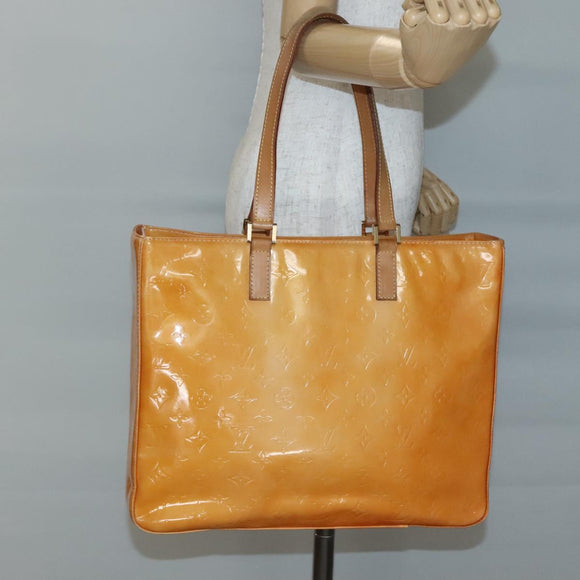 LOUIS VUITTON Monogram Vernis Columbus Bag Marshmallow Pink M91032 Auth BA5406