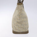 CELINE C Macadam Canvas Tote Bag Khaki Silver Auth BA5408-5