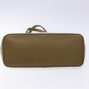 CELINE C Macadam Canvas Tote Bag Khaki Silver Auth BA5408-9