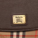Burberrys Nova Check Shoulder Bag Canvas Beige Gold Auth BA5409-17