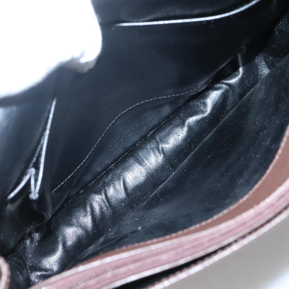 Burberrys Nova Check Shoulder Bag Canvas Beige Gold Auth BA5409