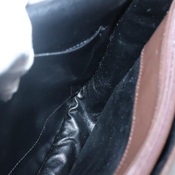 Burberrys Nova Check Shoulder Bag Canvas Beige Gold Auth BA5409