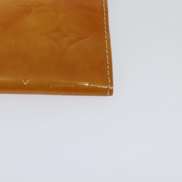 LOUIS VUITTON Monogram Vernis Kenmare Pouch Yellow M91060 LV Auth BA5414