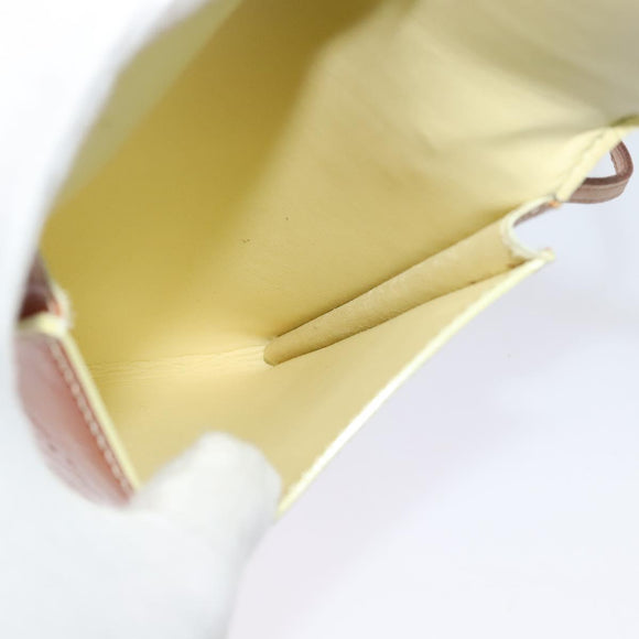 LOUIS VUITTON Monogram Vernis Kenmare Pouch Yellow M91060 LV Auth BA5414