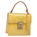 LOUIS VUITTON Monogram Vernis Spring Street Hand Bag Gris M91029 LV Auth BA5415-1