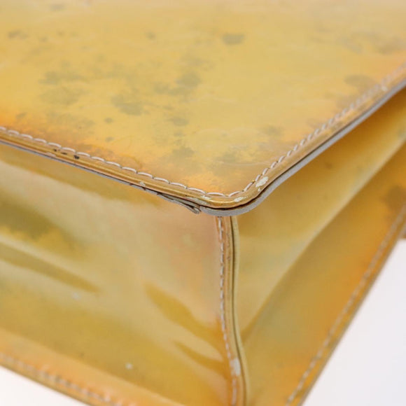 LOUIS VUITTON Monogram Vernis Spring Street Hand Bag Gris M91029 LV Auth BA5415