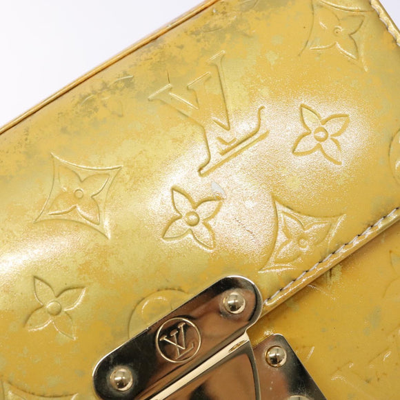 LOUIS VUITTON Monogram Vernis Spring Street Hand Bag Gris M91029 LV Auth BA5415