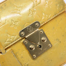 LOUIS VUITTON Monogram Vernis Spring Street Hand Bag Gris M91029 LV Auth BA5415-16