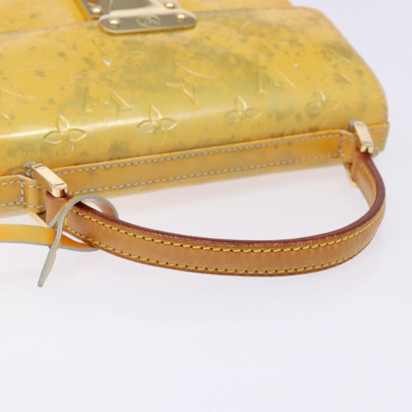 LOUIS VUITTON Monogram Vernis Spring Street Hand Bag Gris M91029 LV Auth BA5415