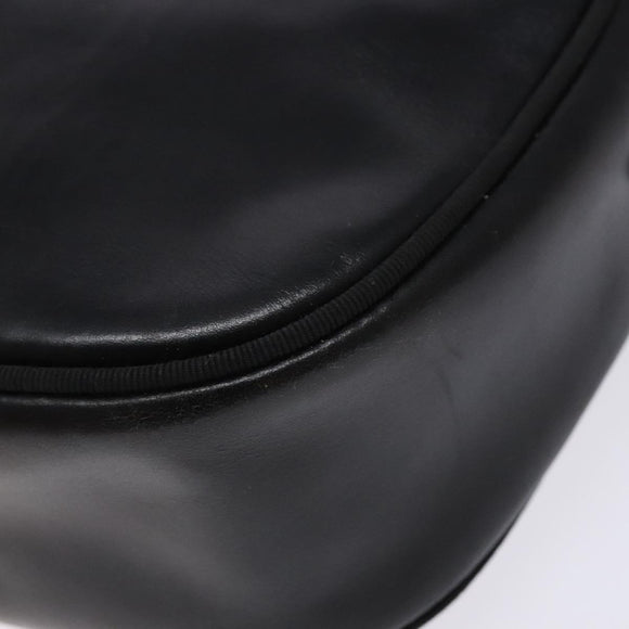 Salvatore Ferragamo Vala Shoulder Bag Leather Black Gold Auth BA5416