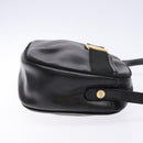 Salvatore Ferragamo Vala Shoulder Bag Leather Black Gold Auth BA5416-4