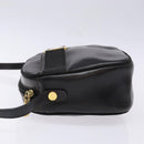 Salvatore Ferragamo Vala Shoulder Bag Leather Black Gold Auth BA5416-5