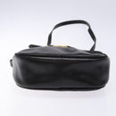 Salvatore Ferragamo Vala Shoulder Bag Leather Black Gold Auth BA5416-9