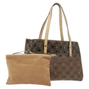 Salvatore Ferragamo Tote Bag Vinyl Brown Auth BA5417-1