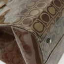 Salvatore Ferragamo Tote Bag Vinyl Brown Auth BA5417-15