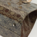 Salvatore Ferragamo Tote Bag Vinyl Brown Auth BA5417-16