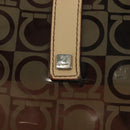 Salvatore Ferragamo Tote Bag Vinyl Brown Auth BA5417-10