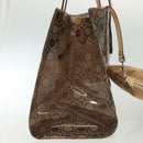 Salvatore Ferragamo Tote Bag Vinyl Brown Auth BA5417-4