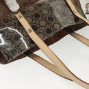 Salvatore Ferragamo Tote Bag Vinyl Brown Auth BA5417-6